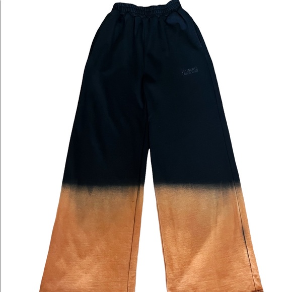 VETEMENTS High-waist Wide-leg Sweater Pants Size S